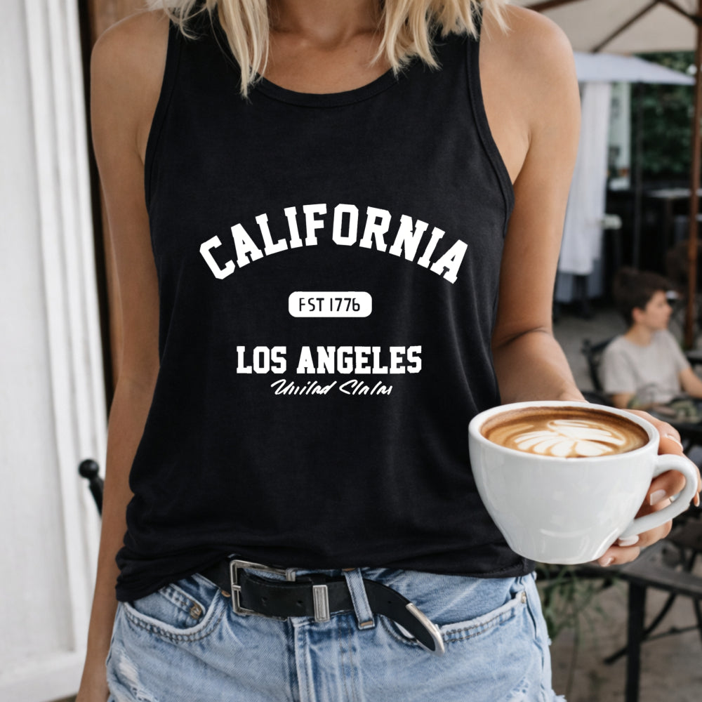 Easy California Letters Women's Tank Top