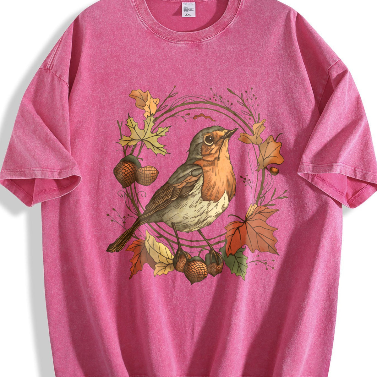 Autumn Bird Vintage Washed T-Shirt product image 7
