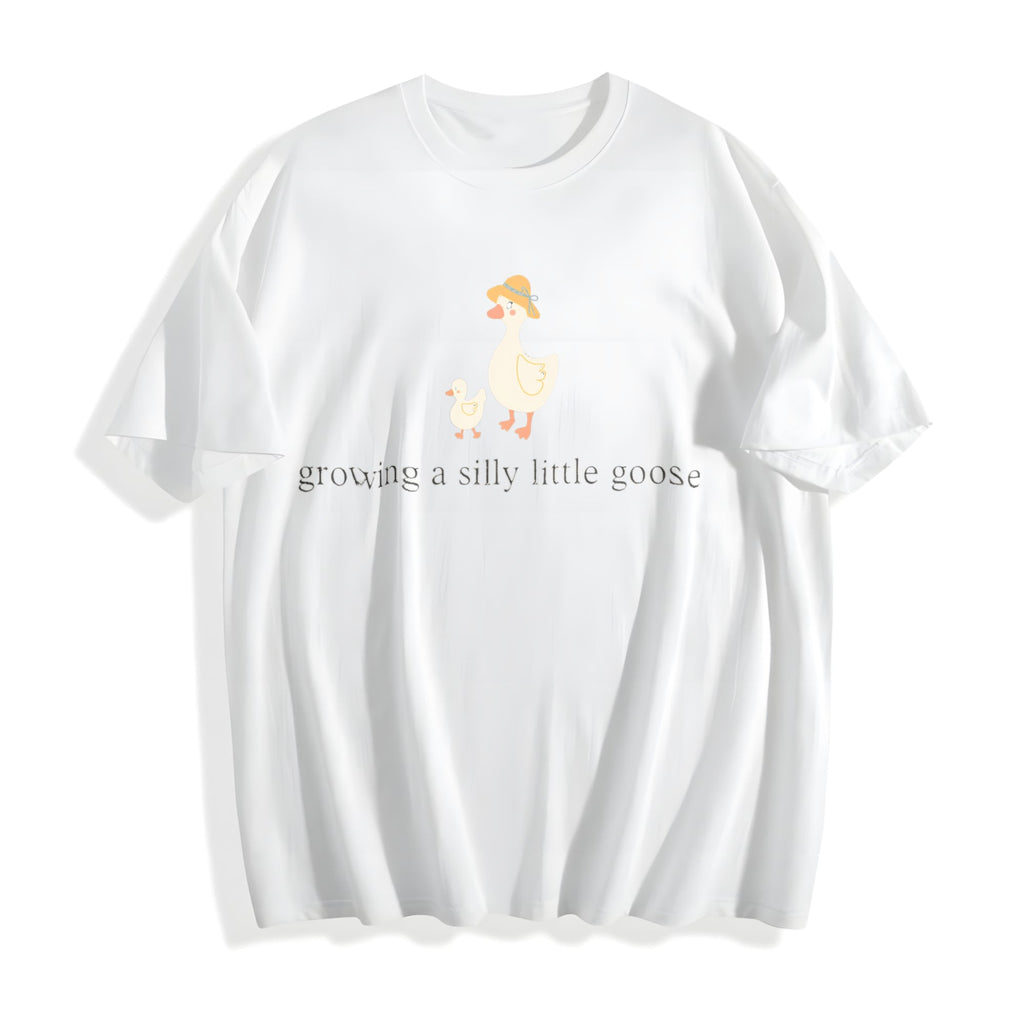 Growing A Silly Little Goose Cotton T-Shirt product image 2