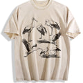 Stork Bird 90s Tattoo Vintage Washed T-Shirt product image 1