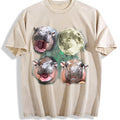 Three Moo Deng 90s Moon Vintage Washed T-Shirt product image 1