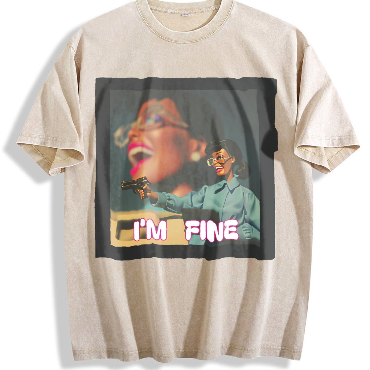 Short-sleeved Y2K Vintage Washed T-Shirt product image 1