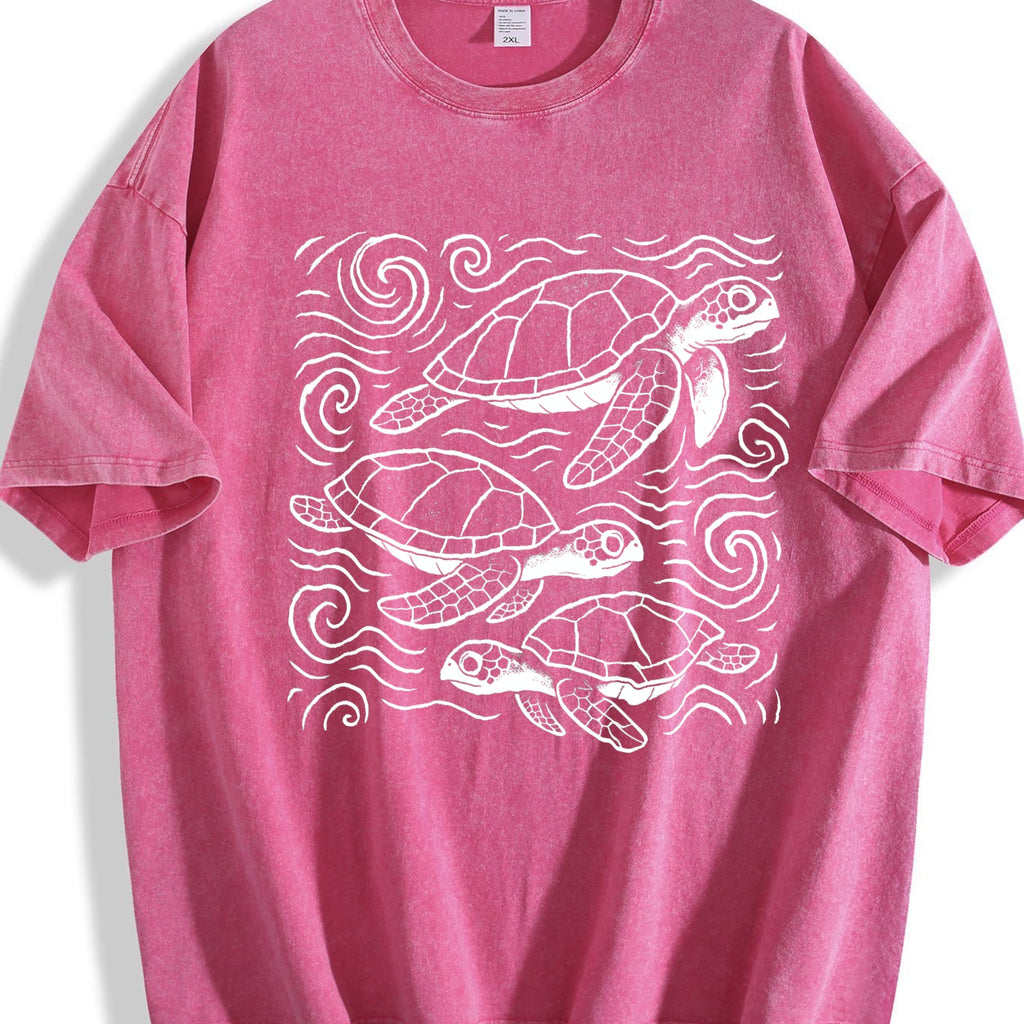 Turtles Ocean 90s Vintage Washed T-Shirt product image 7