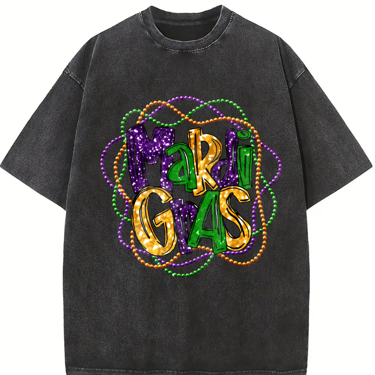 Mardi Gras Sporty Luokeren Approved Vintage Washed T-Shirt product image 2