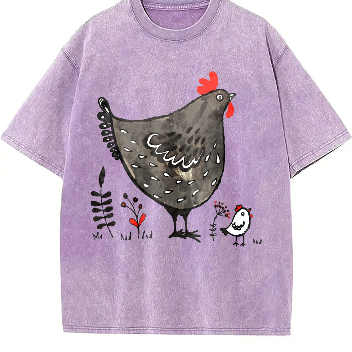 Chicken & Eggplant Vintage Washed T-Shirt product image 6