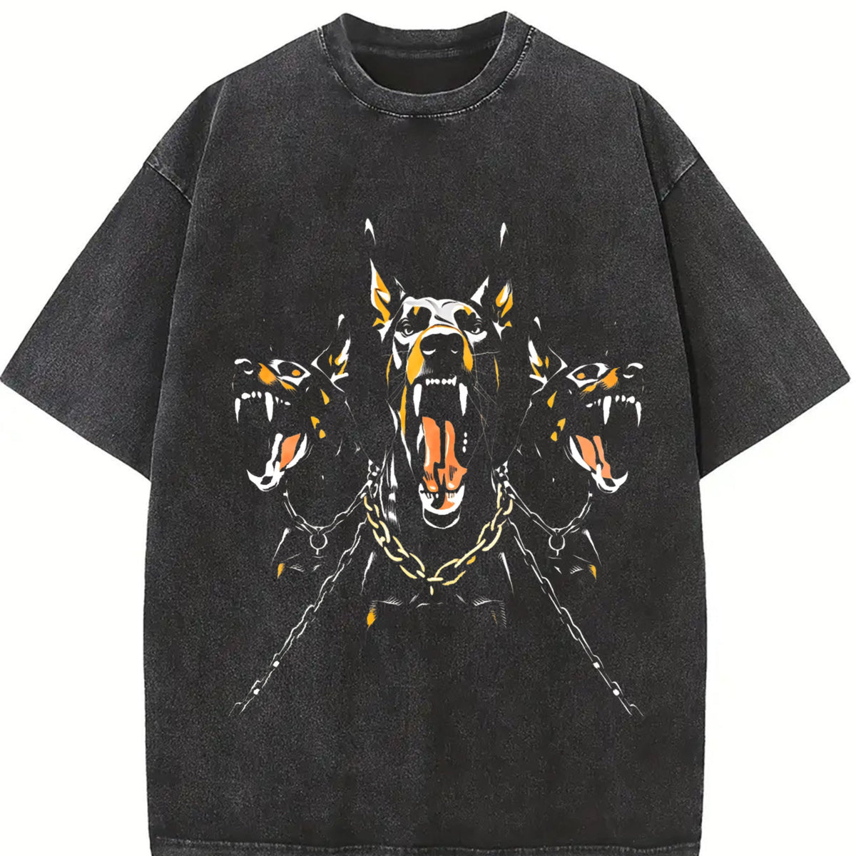 Black With Doberman Vintage Washed T-Shirt product image 2