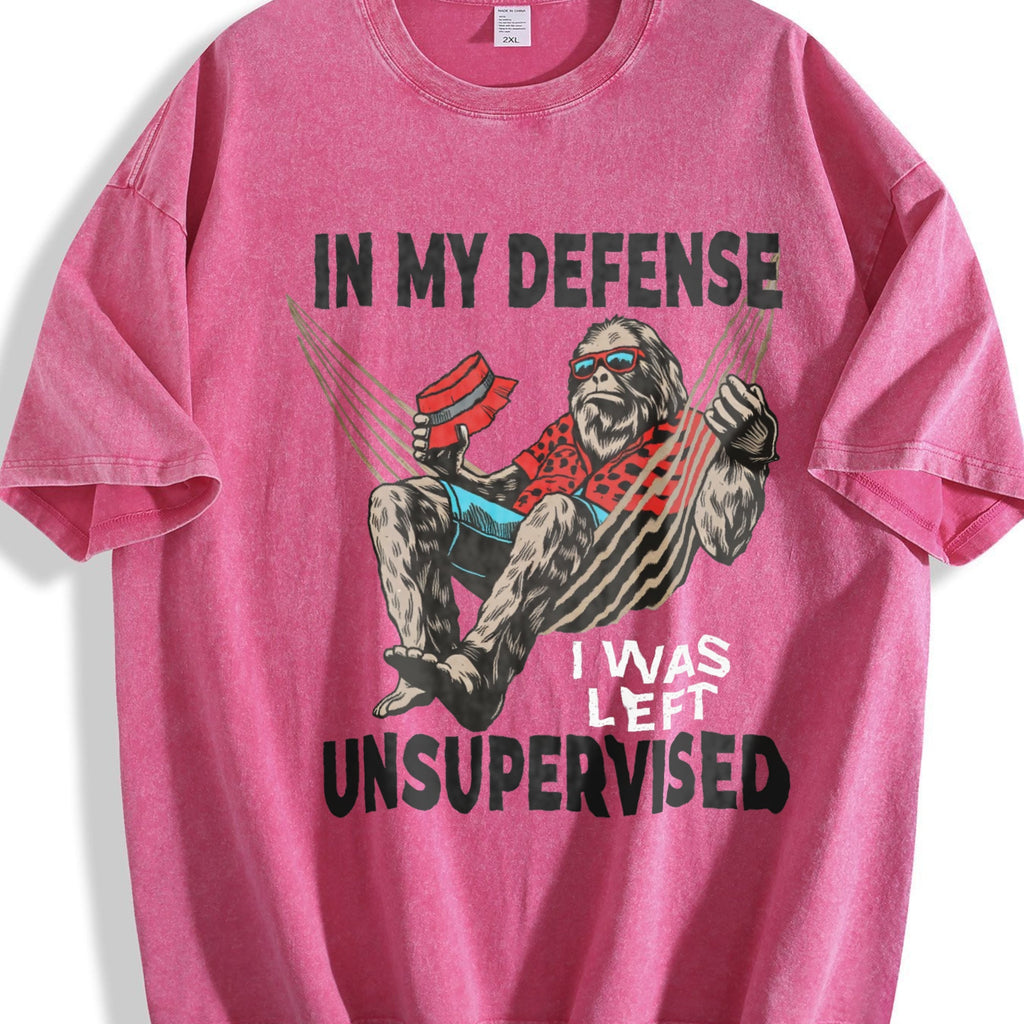In My Defense I Was Left Unsupervised Funny Classic Vintage product image 5