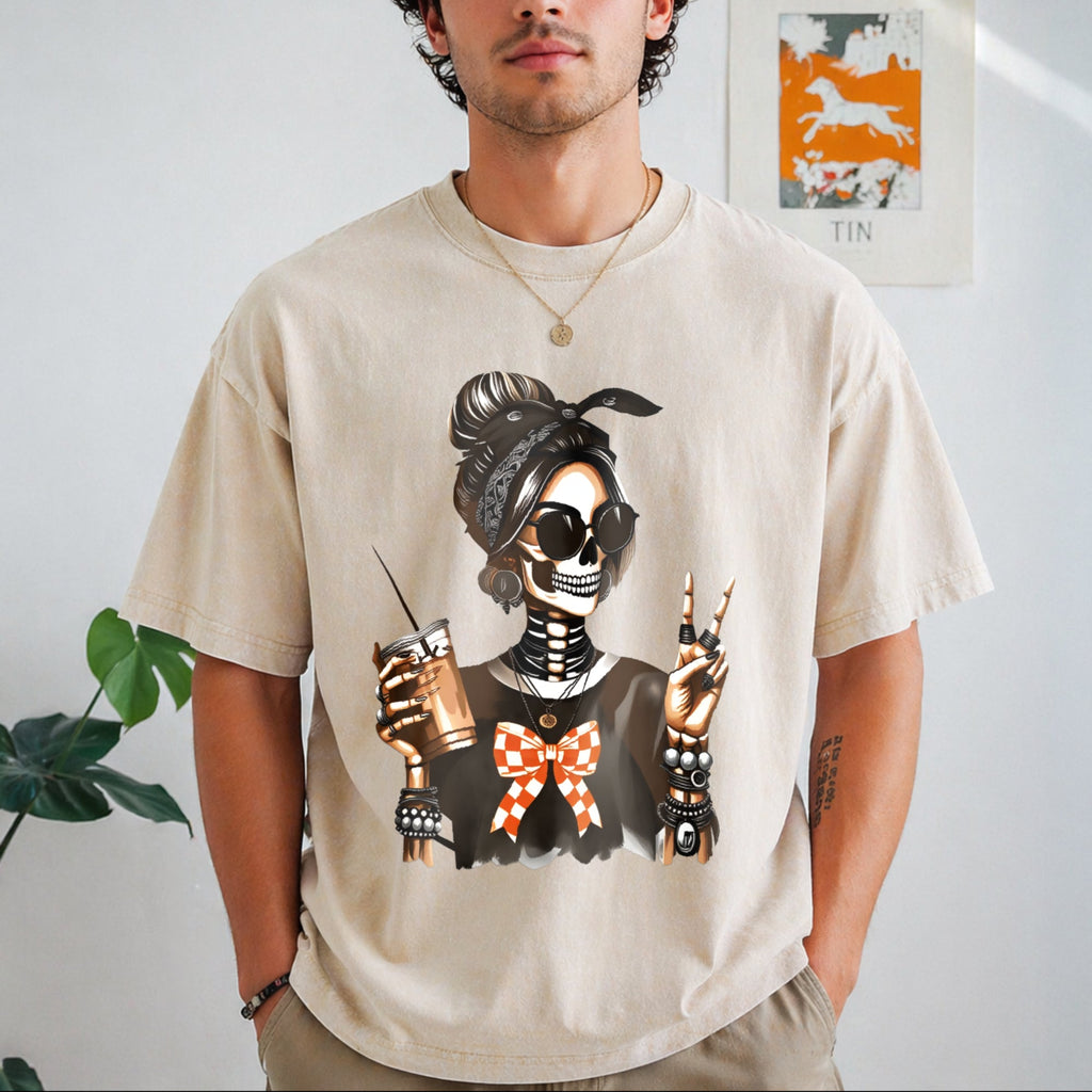 Skull Coffee For Edgy Skeleton Peace Sign Spring Summer product image 1