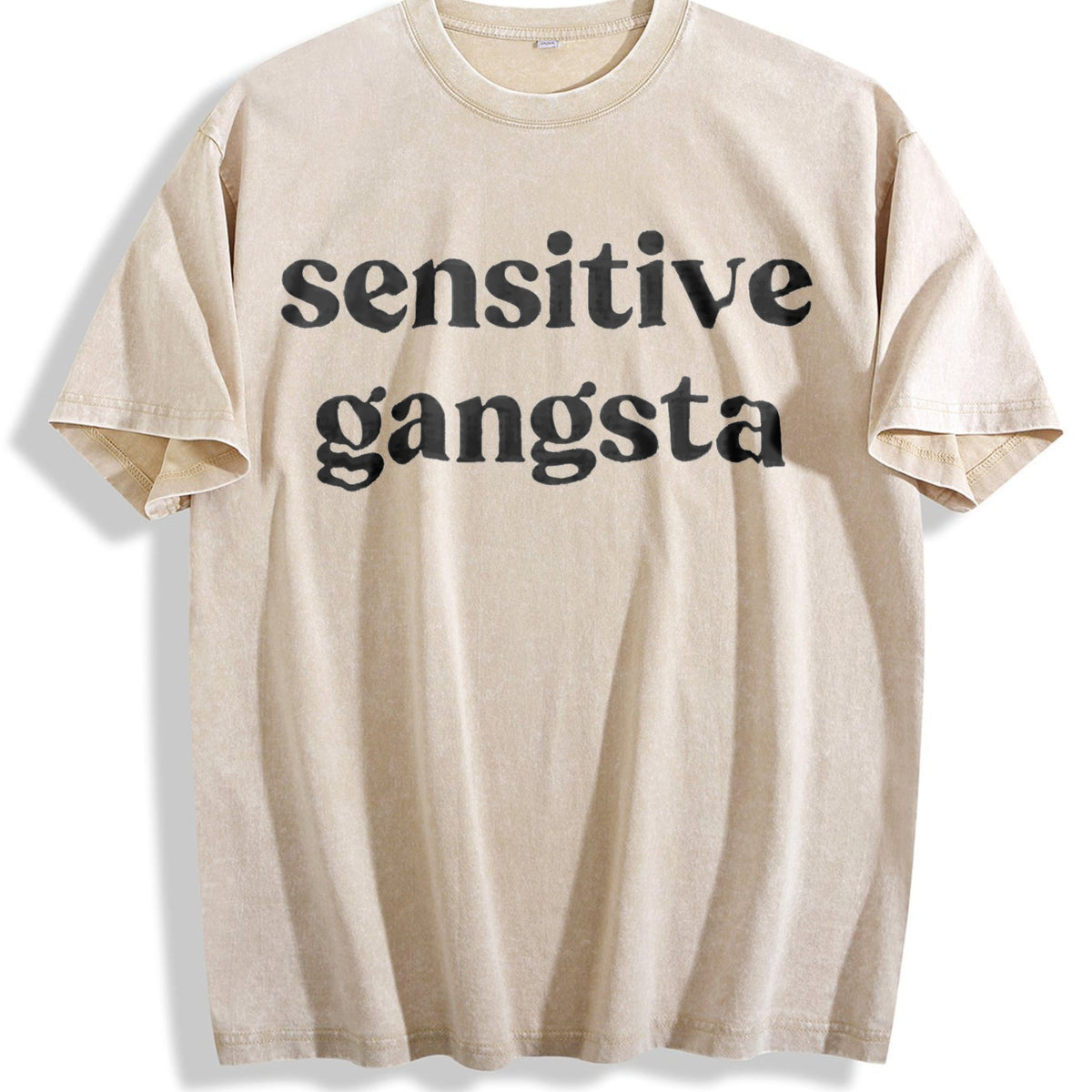 Funny Sensitive Gang Slogan - Brown With Vintage Washed product image 1