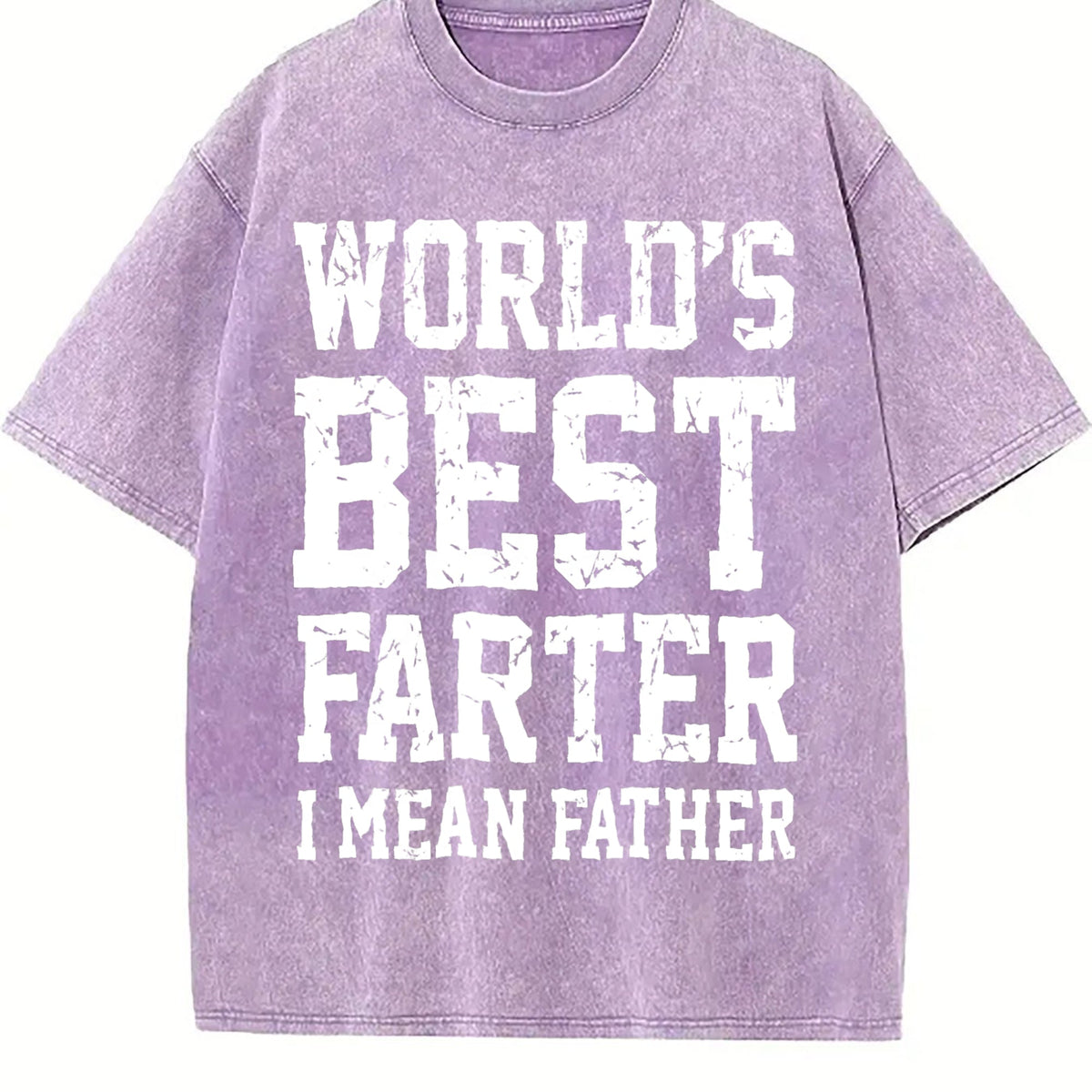 World Best Farter I Mean Father Vintage Washed T-Shirt product image 6