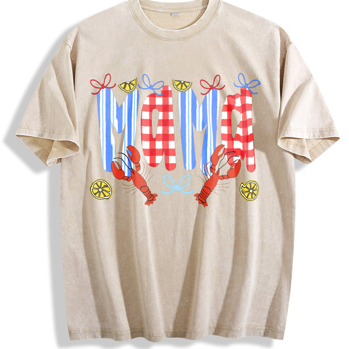 Mama Crawfish Season Vintage Washed T-Shirt product image 1