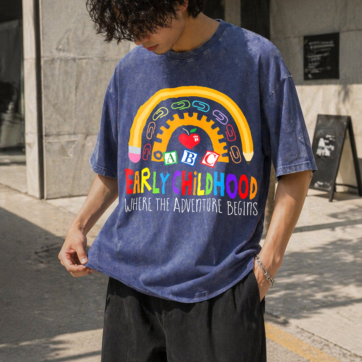Early Childhood Teachers Vintage Washed T-Shirt product image 8