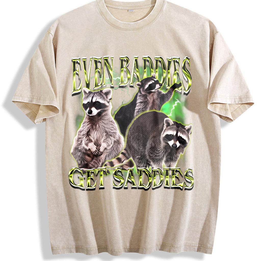 Even Baddies Get Saddies Vintage Washed T-Shirt product image 1