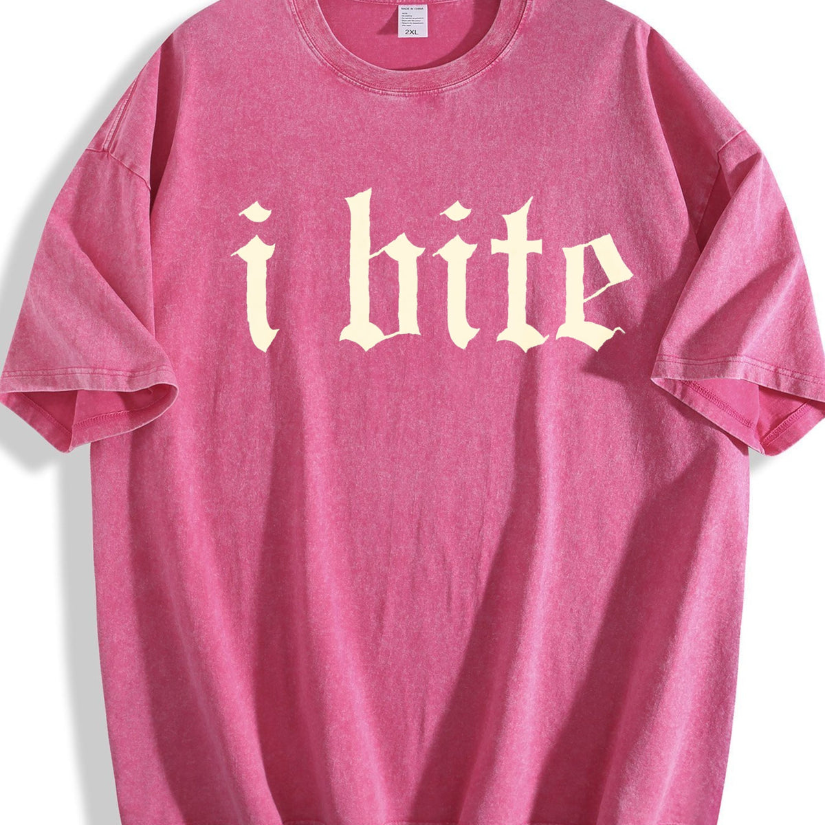 Gothic 'i Bite' - Dark Gray Vintage Washed T-Shirt product image 5