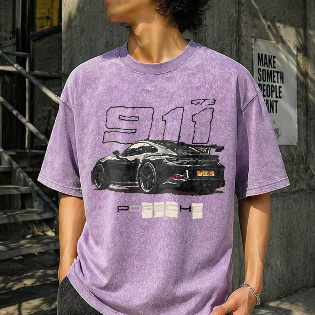 911 GT3 Racing Vintage Washed T-Shirt product image 6
