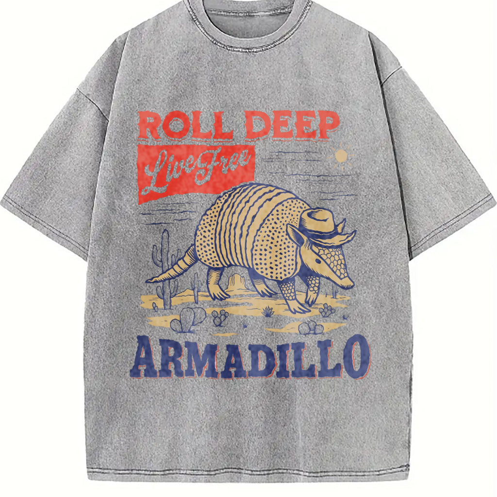Armadillo Western Vintage Washed T-Shirt product image 5