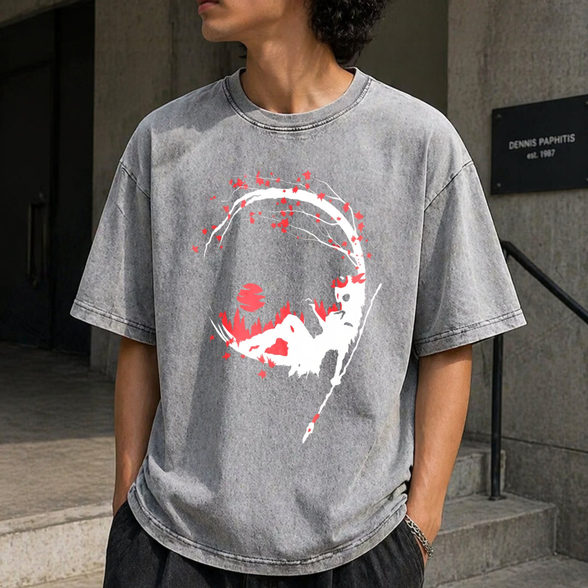 Princess Mononoke Cherry Blossom Vintage Washed T-Shirt product image 5