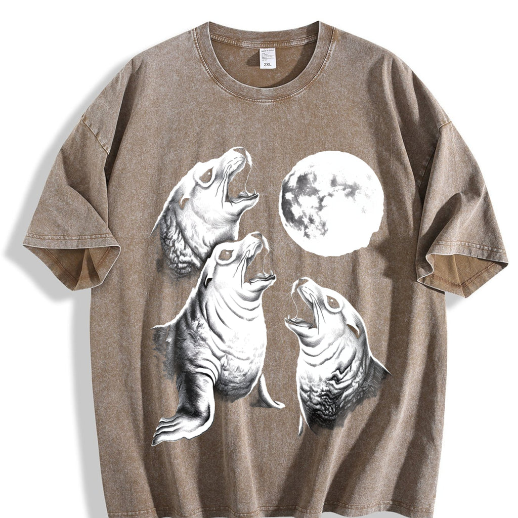 Seal Moon Vintage Washed T-Shirt product image 3