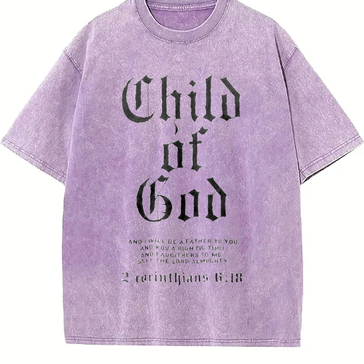Child of God Scripture Vintage Washed T-Shirt product image 6