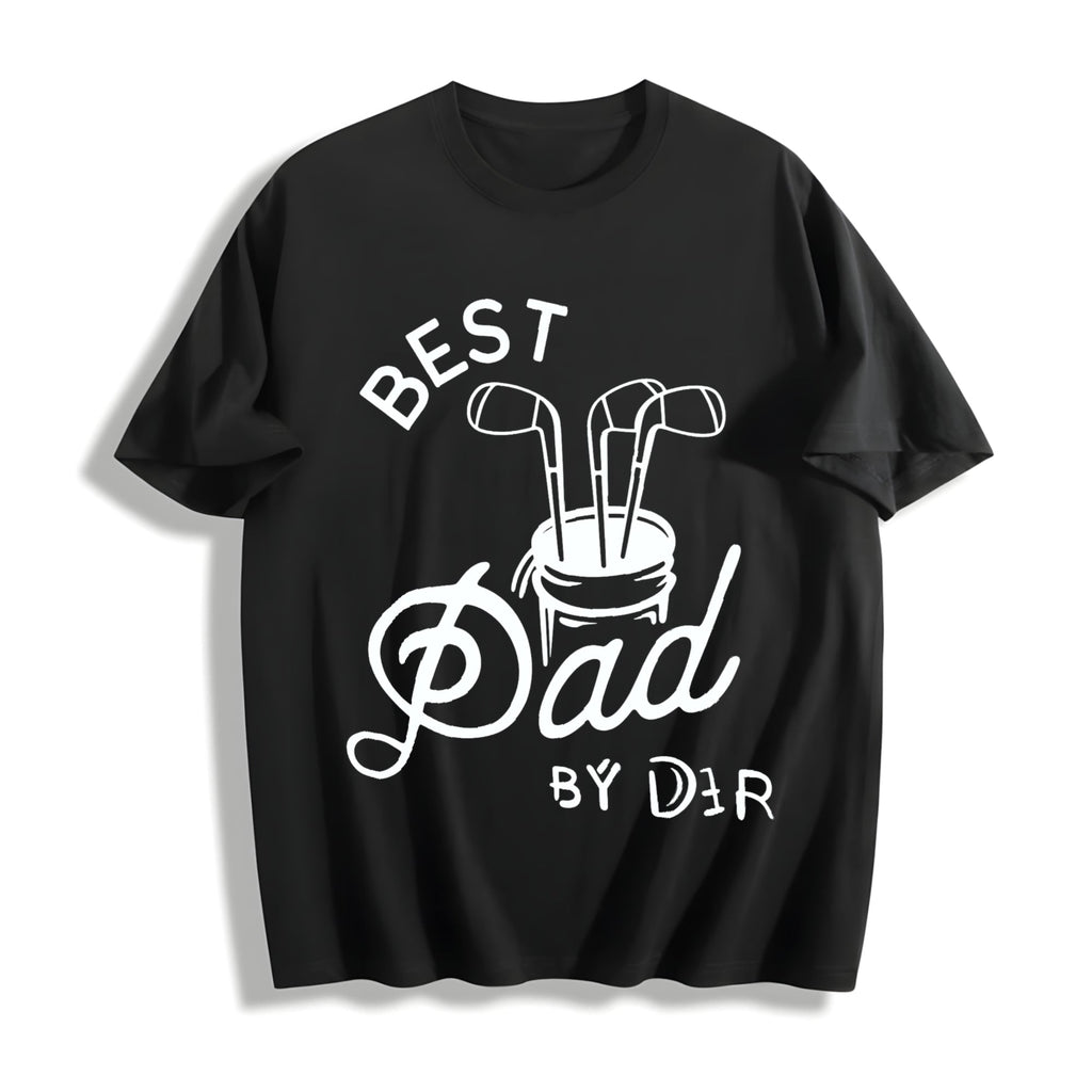 Best Dad By Par Golf Fathers Day Cotton T-Shirt product image 1
