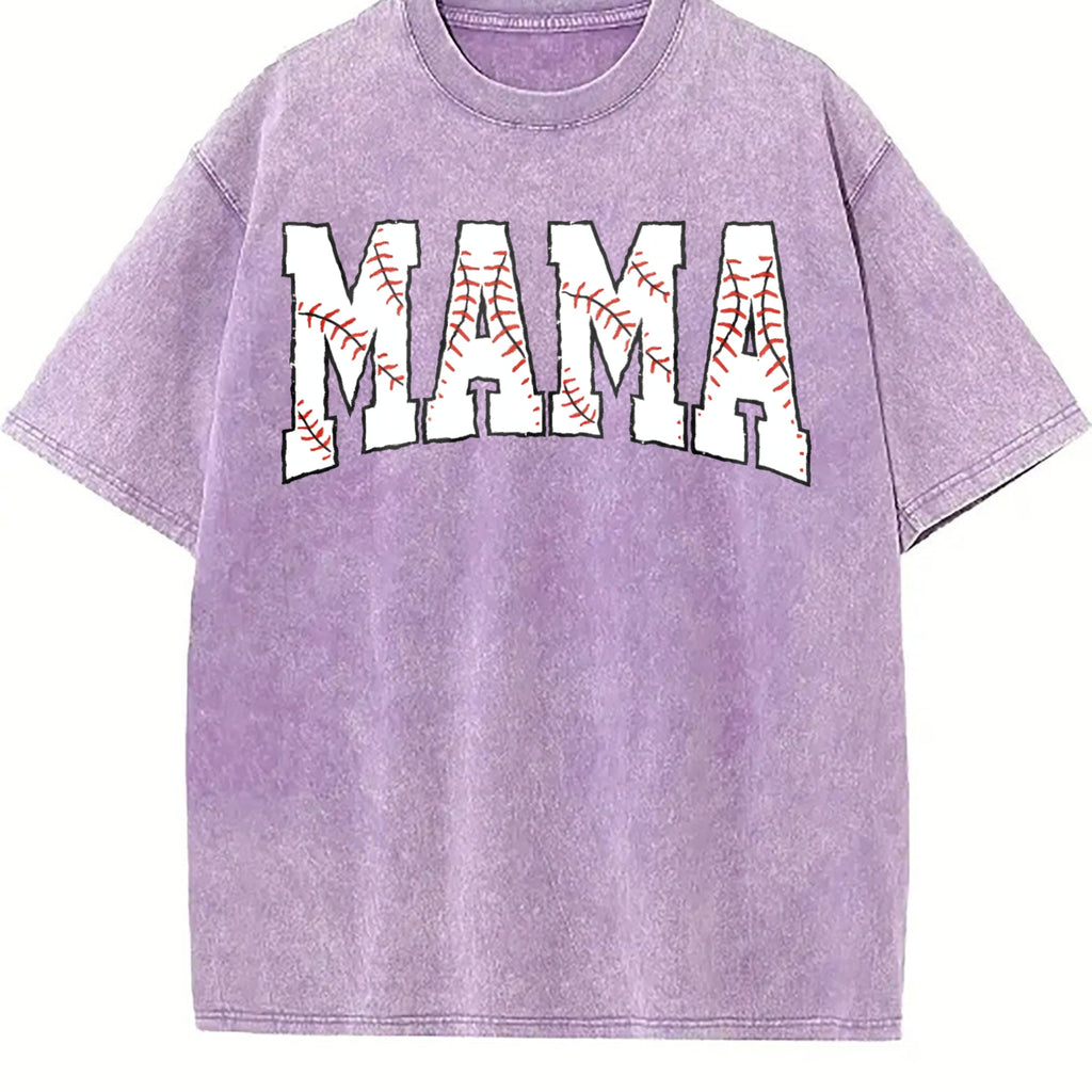 Baseball Mama Vintage Washed T-Shirt product image 6