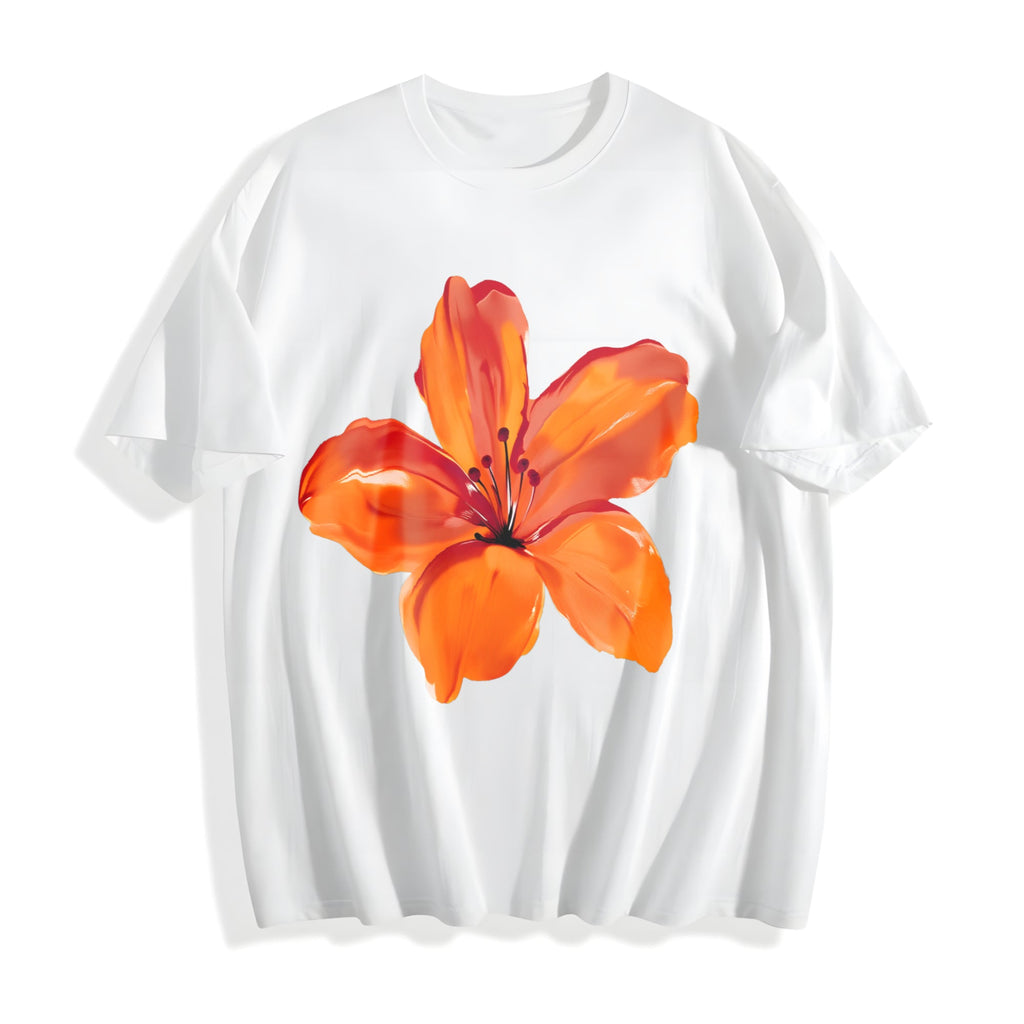 Floral Off Shoulder Cotton T-Shirt product image 2