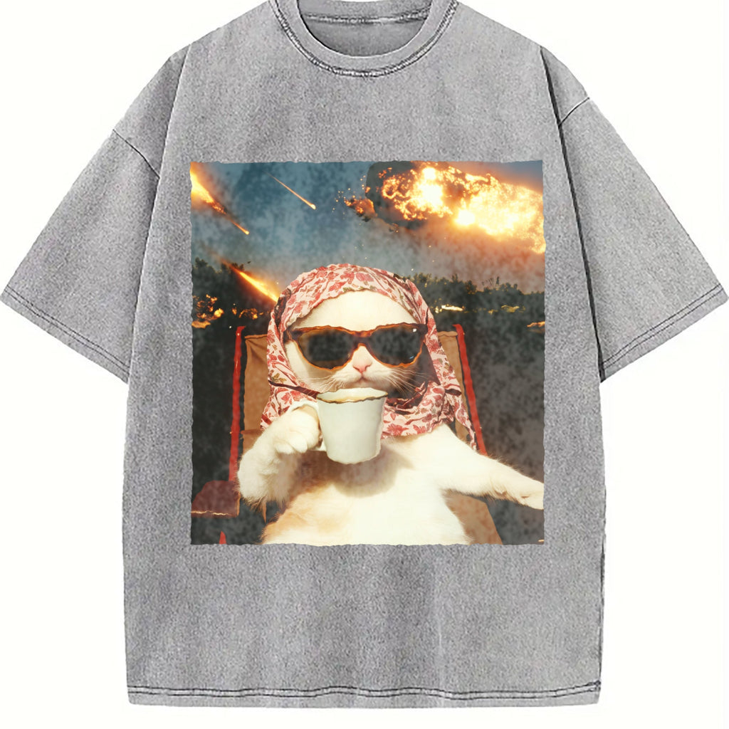 Letter Summer Layerable Vintage Washed T-Shirt product image 4