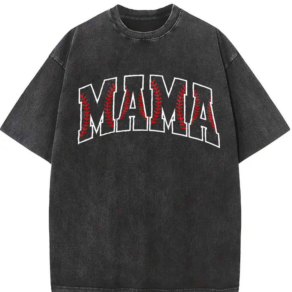 Baseball Mama Vintage Washed T-Shirt product image 2