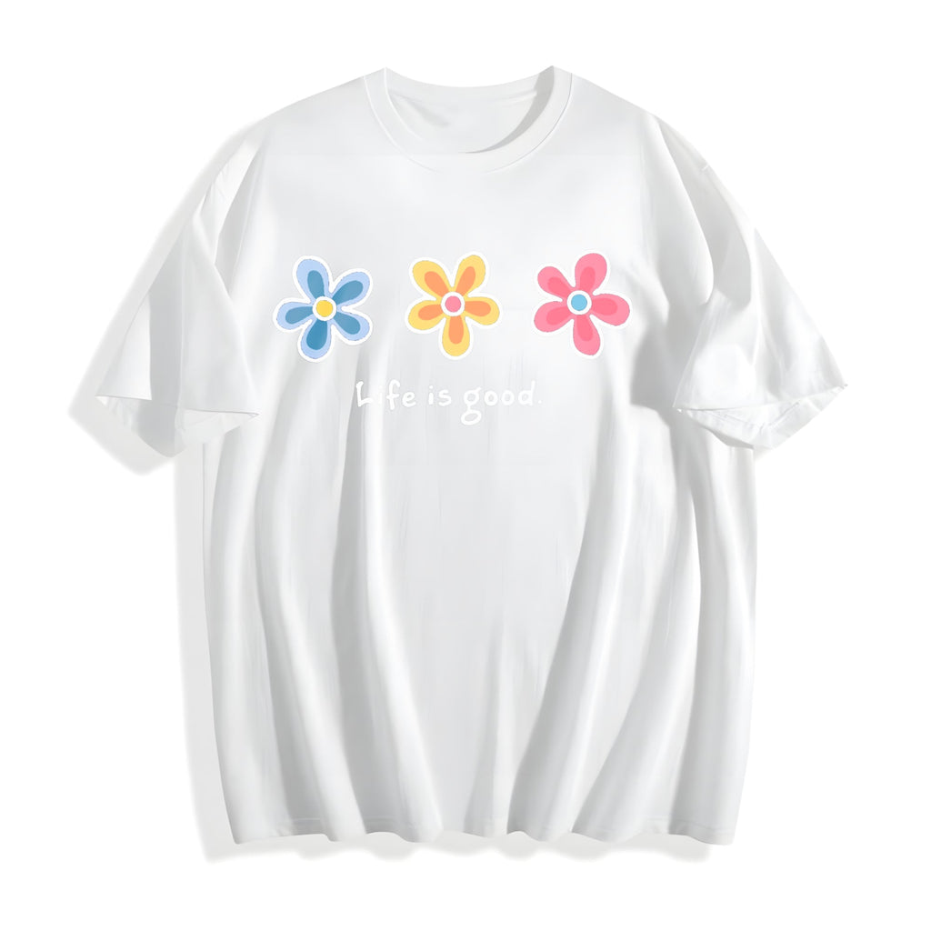 Daisy For Baggy Hip Hop Mother's Day Cotton T-Shirt product image 2