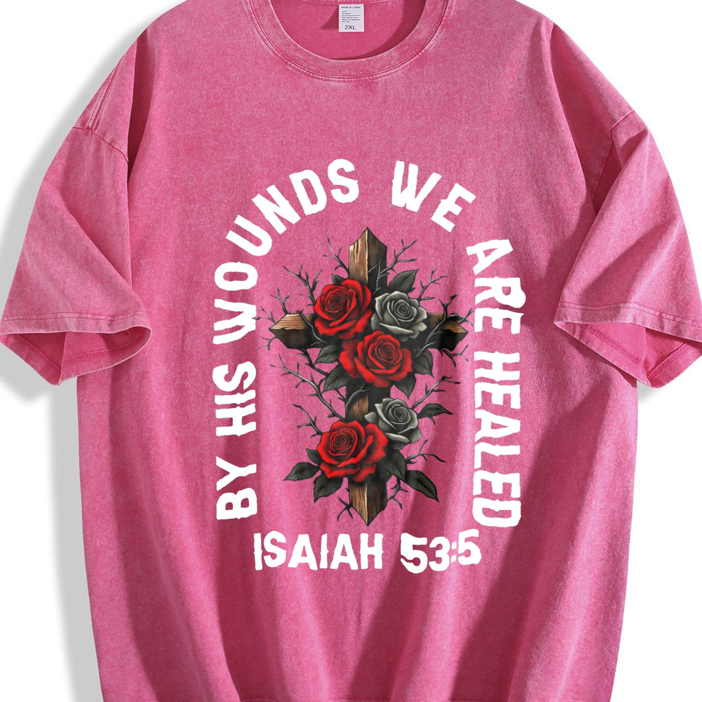 Saved By Grace Christian Vintage Washed T-Shirt product image 5