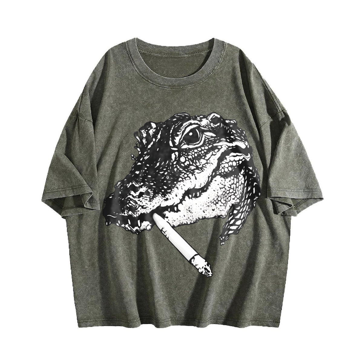 Alligator Smoke 90s Vintage Washed T-Shirt product image 4