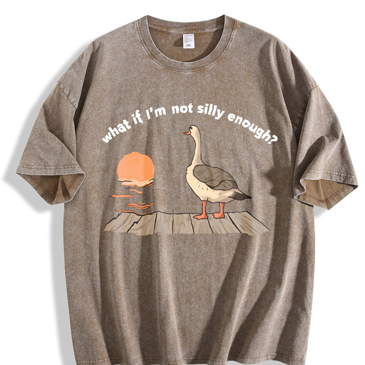 What If I'm Not Silly Enough Goose Boxy Funny Vintage product image 3