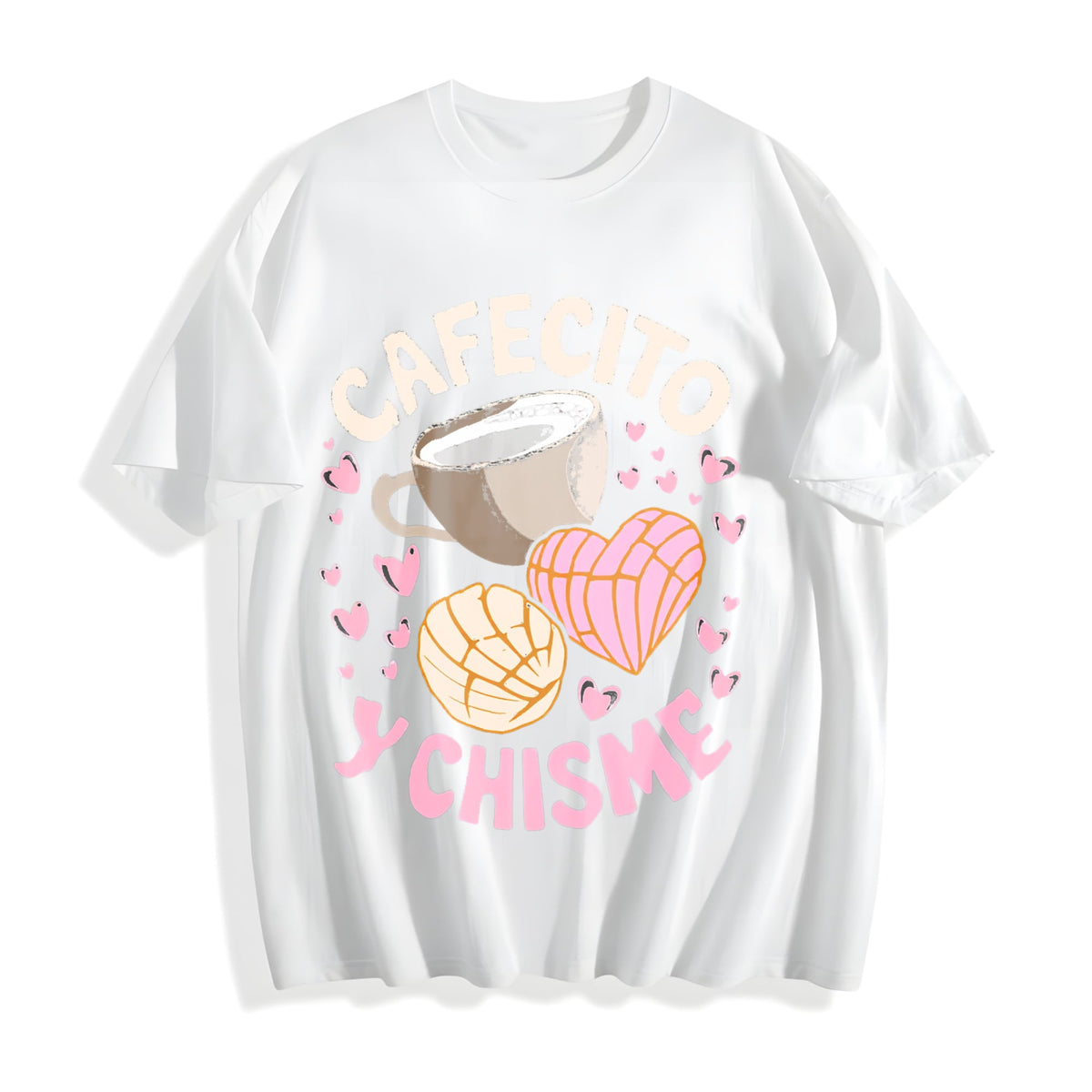 Latina Mexican Baked Concha Pastry Conchas Cotton T-Shirt product image 2