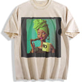 Sassy Doll with Green Head Wrap Vintage Washed T-Shirt product image 1