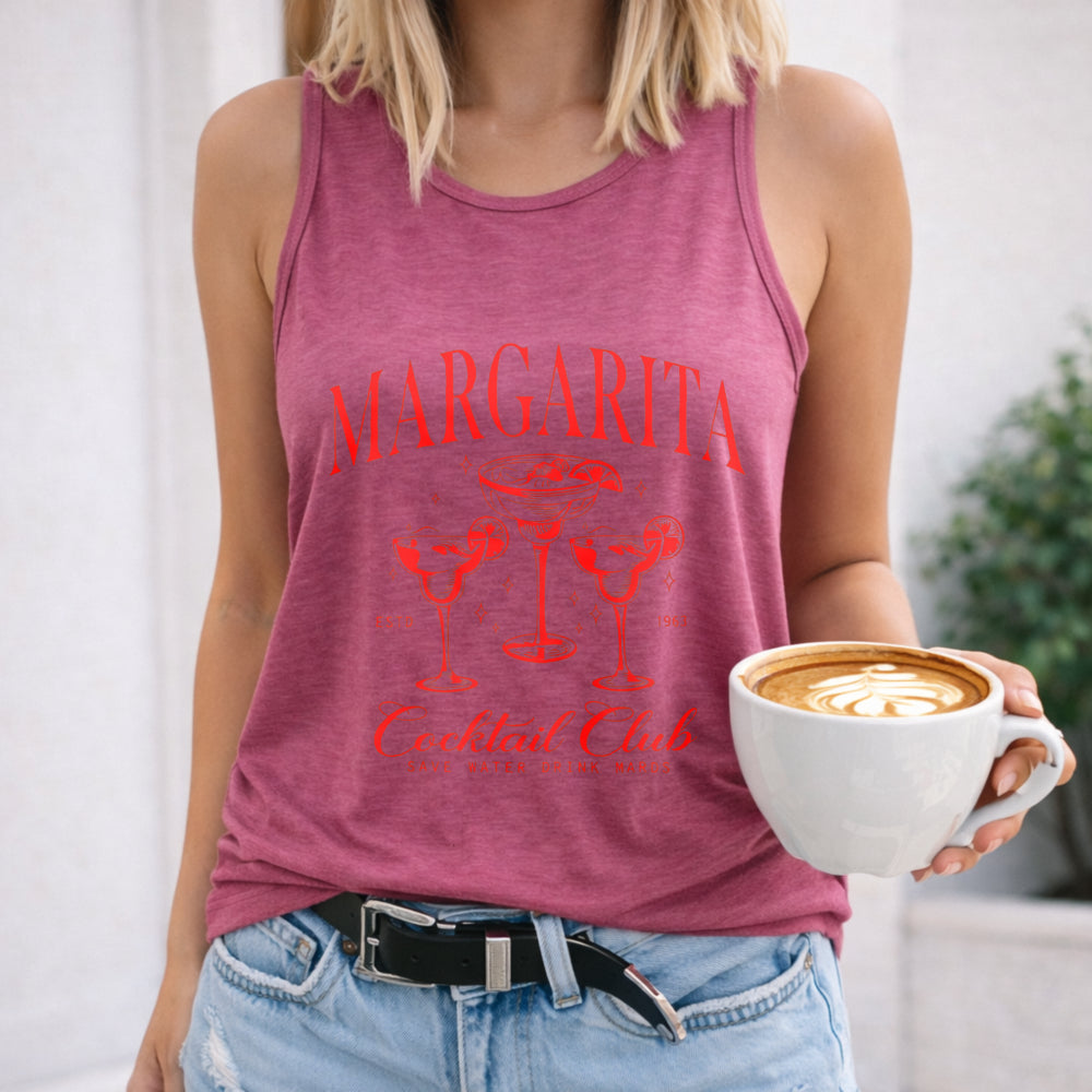 Margarita Letters & Cocktail Women's Tank Top