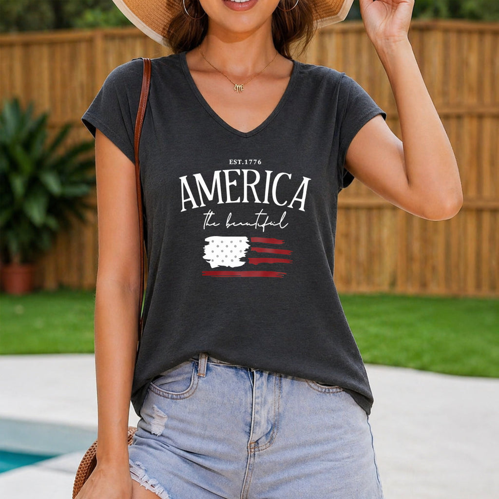 Stretchy For With Women's V-Neck Tank Top