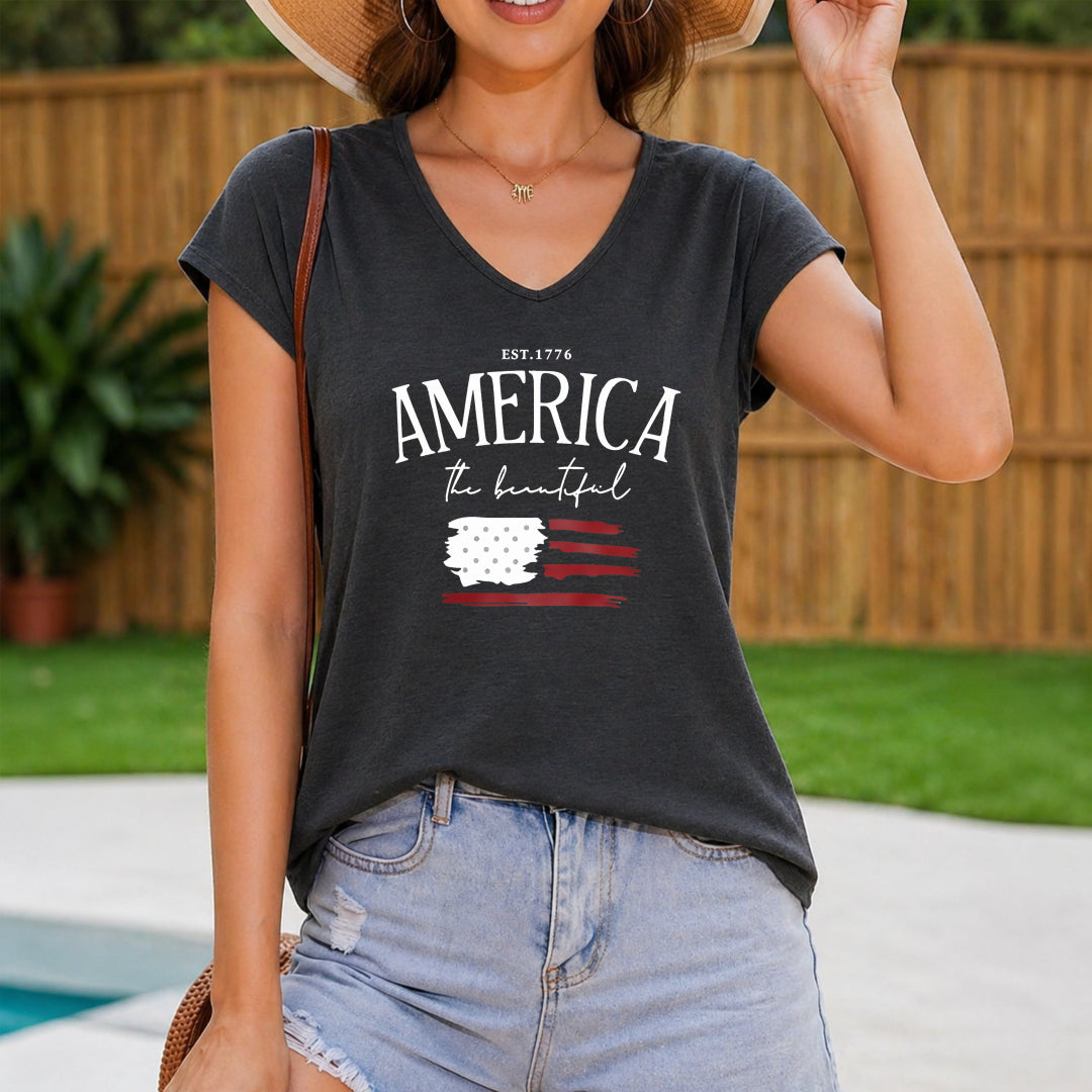 Stretchy For With Women's V-Neck Tank Top