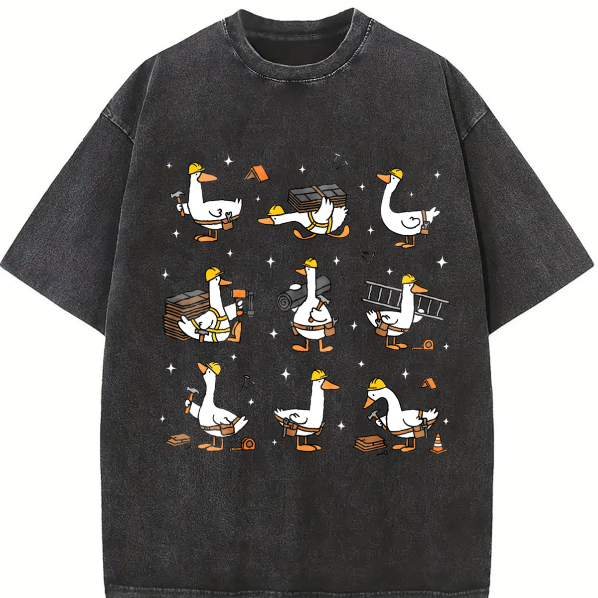 Silly Goose Roofer Vintage Washed T-Shirt product image 2