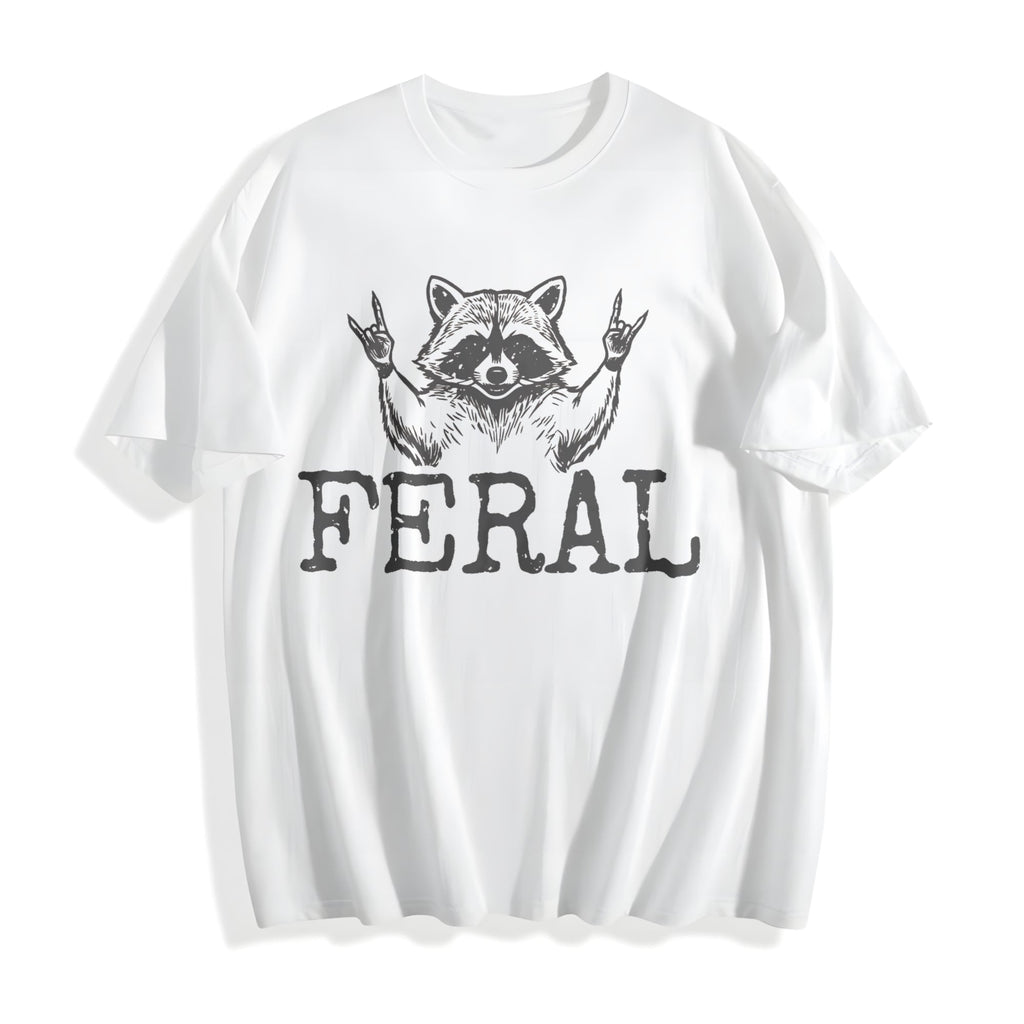 Feral Raccoon Cotton T-Shirt product image 2