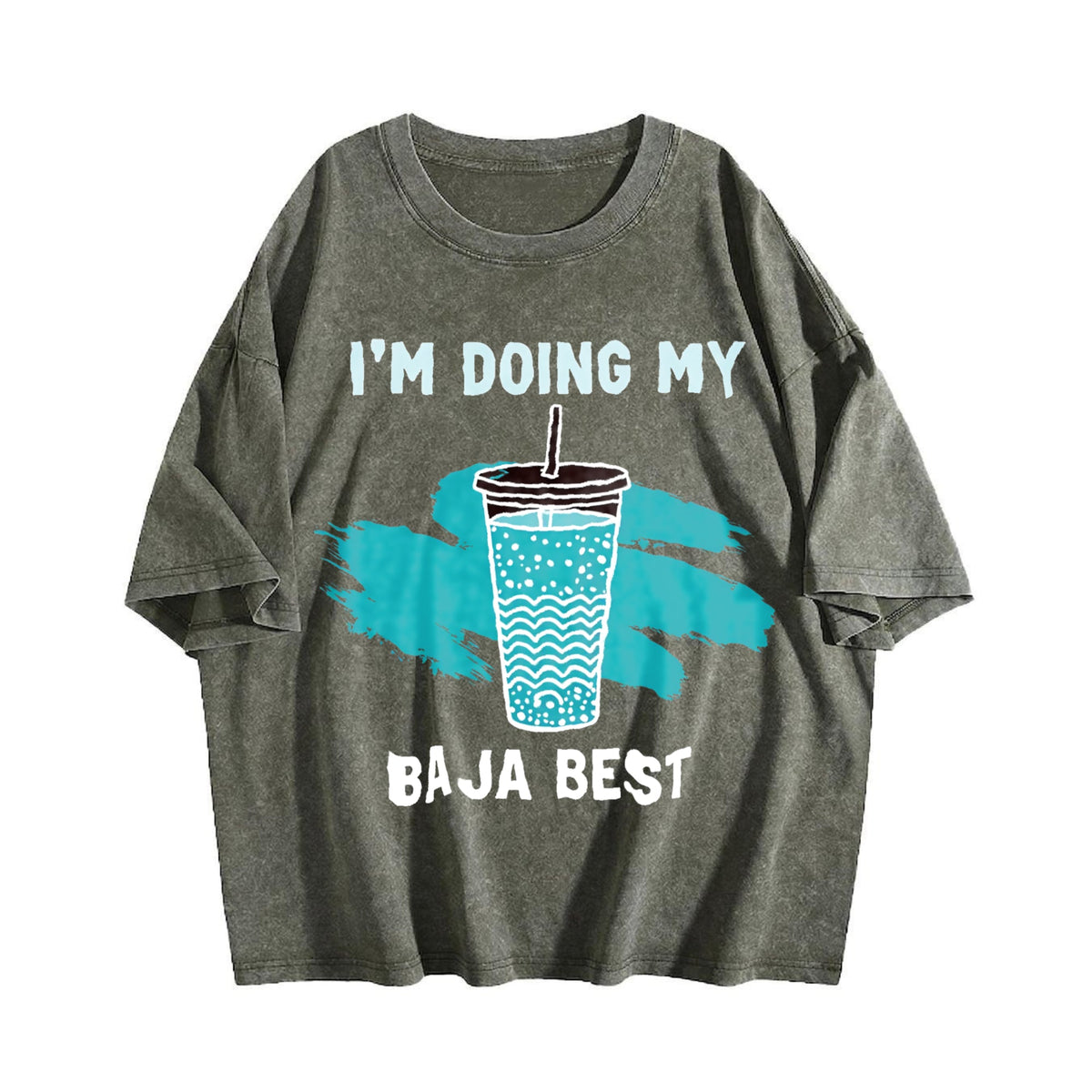 Baja Blast I'm Doing My Best Vintage Washed T-Shirt product image 4