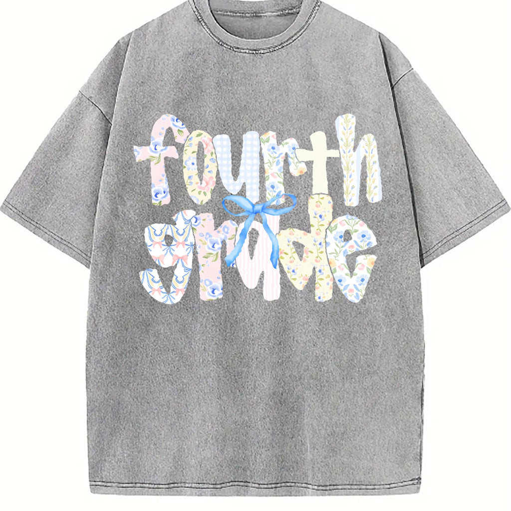 Fourth Grade Teacher Vintage Washed T-Shirt product image 4