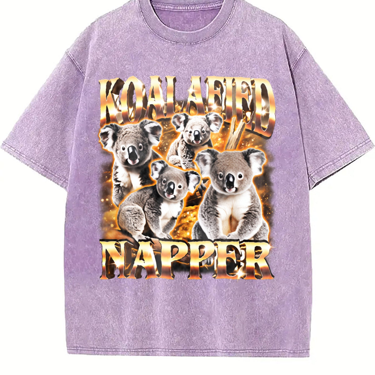 Koalafied Napper Funny Meme Vintage Washed T-Shirt product image 6