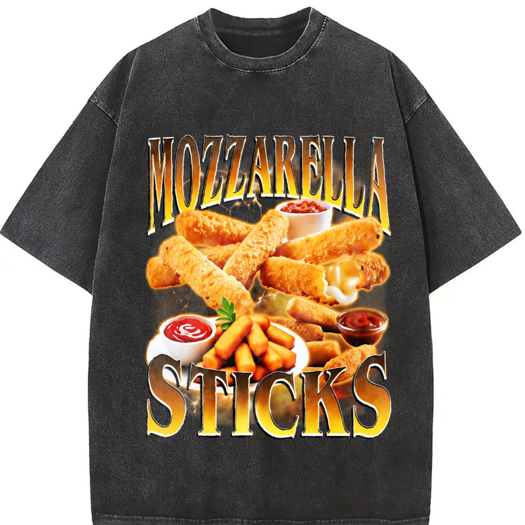 Mozzarella Sticks Vintage Washed T-Shirt product image 2