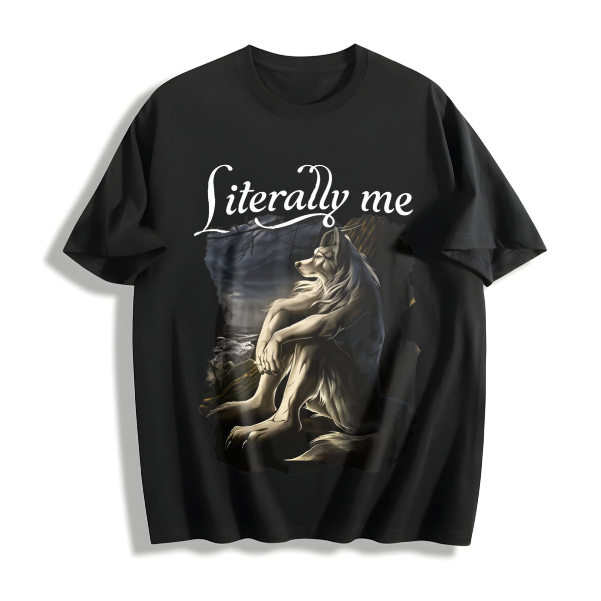 Literally Me Wolf Cotton T-Shirt product image 1