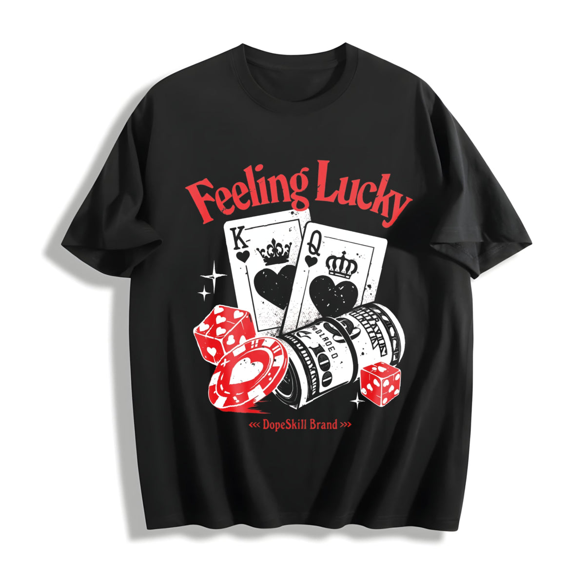 Feeling Lucky - Casino Elements : Finish Cotton T-Shirt product image 1