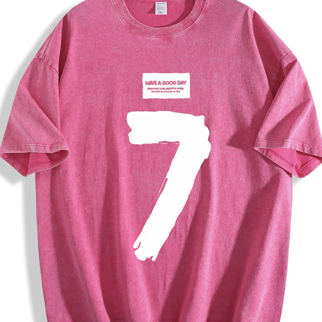 Have a Good Day Number 7 Vintage Washed T-Shirt product image 5