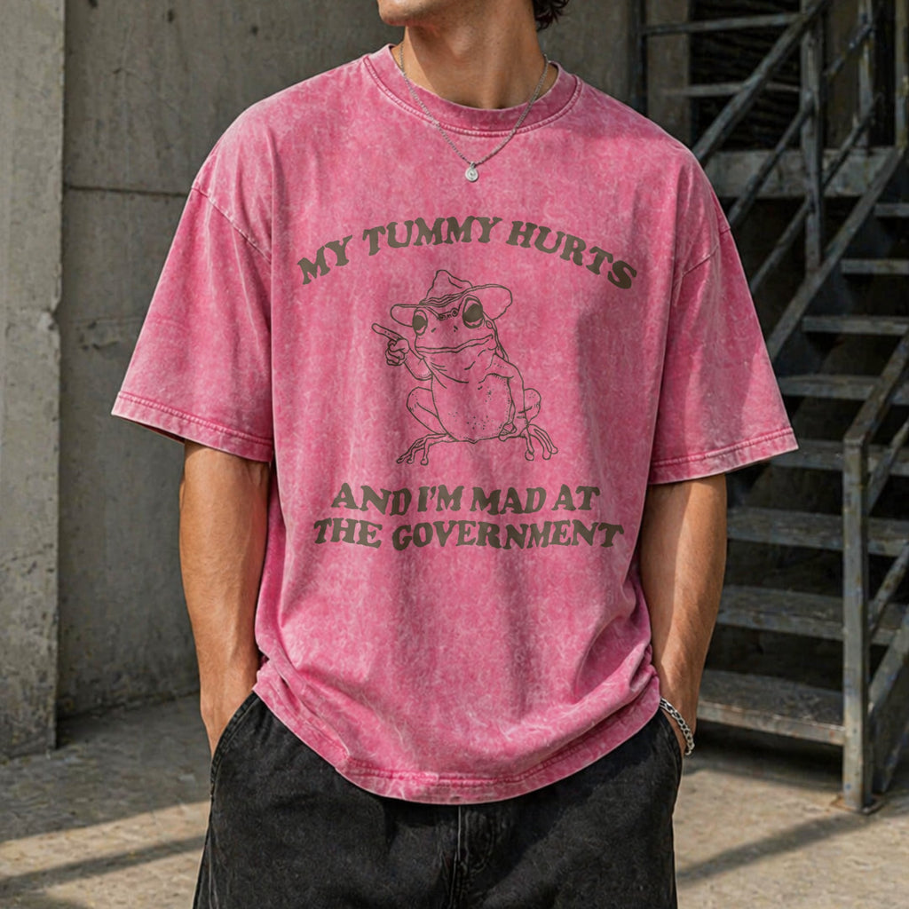 My Tummy Hurts And I'm Mad At The Government Frog Vintage product image 7