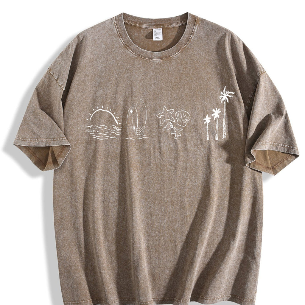 Surfer Ocean 90s Vintage Washed T-Shirt product image 3
