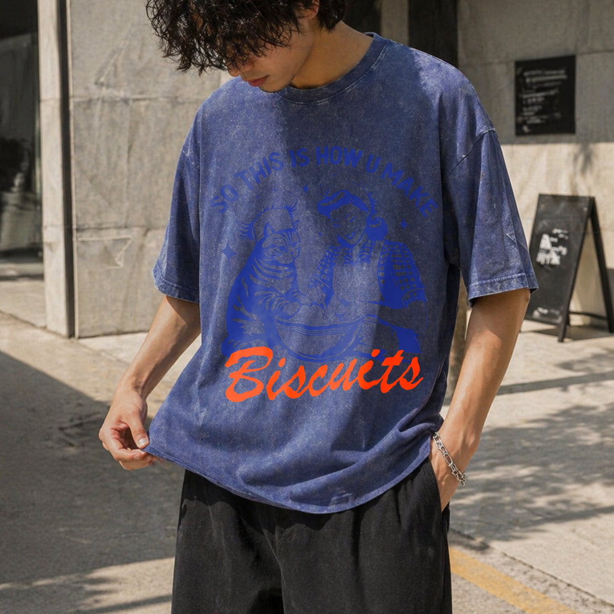 Cat Biscuits Vintage Washed T-Shirt product image 8