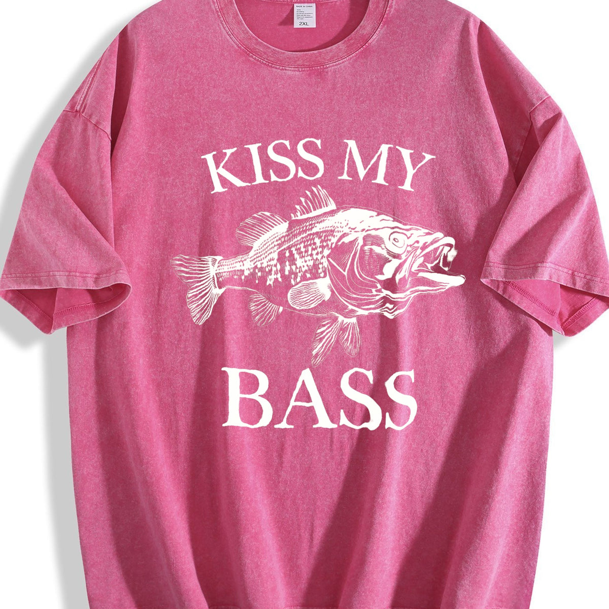 Kiss My Bass 90s Tattoo Vintage Washed T-Shirt product image 7